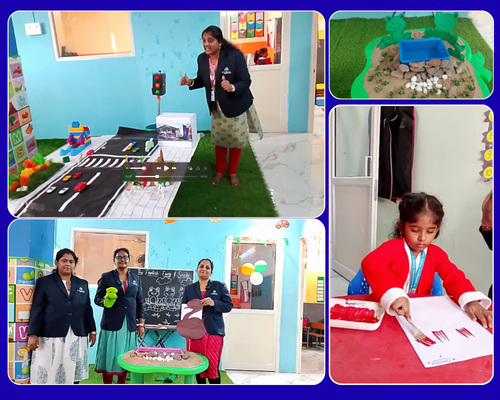 Story telling and circle time with nursery and LKG children at BrightCorner Global School, Shaikpet, Hyderabad